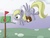 Size: 693x531 | Tagged: safe, artist:cocolli, derpy hooves, pegasus, pony, g4, female, letter, mail, mailbag, mailbox, mare, mouth hold, saddle bag, solo