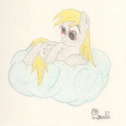 Size: 1400x1400 | Tagged: safe, artist:ramott, derpy hooves, pegasus, pony, g4, female, mare