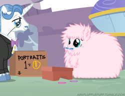 Size: 650x500 | Tagged: safe, fancypants, oc, oc:fluffle puff, tumblr:ask fluffle puff, g4, tumblr