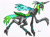 Size: 2086x1530 | Tagged: safe, artist:artistafrustrado, queen chrysalis, changeling, changeling queen, g4, alternate design, crown, female, jewelry, regalia, skinny, thin