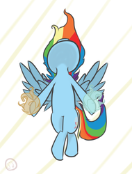 Size: 780x1024 | Tagged: safe, artist:jordanloo, rainbow dash, g4, magic, solo