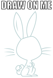 Size: 574x843 | Tagged: safe, angel bunny, g4, draw on me, exploitable, meme