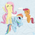 Size: 2000x2000 | Tagged: safe, artist:zoeezoee, fluttershy, rainbow dash, scootaloo, g4, papercraft, scootaloo can fly