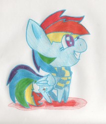 Size: 1280x1501 | Tagged: safe, artist:casualclosetbrony, rainbow dash, g4, traditional art