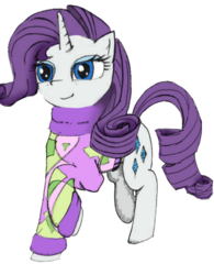 Size: 600x771 | Tagged: safe, artist:inivonwini, rarity, pony, g4, clothes, female, simple background, solo, sweater, transparent background