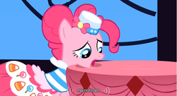 Size: 641x348 | Tagged: safe, screencap, pinkie pie, g4, my little pony: friendship is magic, the best night ever, hipster, youtube caption