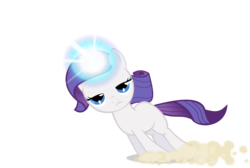 Size: 4001x2686 | Tagged: safe, artist:binaryninj4, rarity, g4, the cutie mark chronicles, filly, magic, rariquest, simple background, transparent background, vector, younger