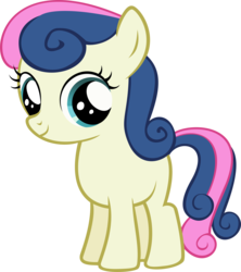 Size: 3548x4000 | Tagged: safe, artist:binaryninj4, bon bon, sweetie drops, earth pony, pony, g4, female, filly, simple background, solo, transparent background, vector, younger