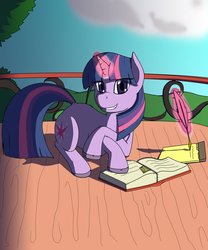 Size: 1333x1600 | Tagged: safe, artist:supervanman64, twilight sparkle, g4, book