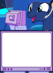 Size: 563x771 | Tagged: safe, princess luna, gamer luna, g4, exploitable meme, template, tv meme