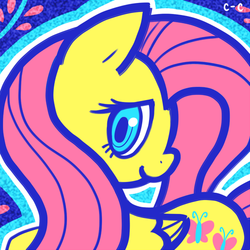 Size: 515x515 | Tagged: safe, artist:crayon-chewer, fluttershy, pony, g4, female, lowres, solo