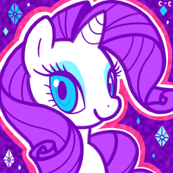 Size: 515x515 | Tagged: safe, artist:crayon-chewer, rarity, pony, g4, female, lowres, solo