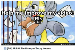 Size: 1121x753 | Tagged: safe, derpy hooves, pegasus, pony, g4, female, mare, meta, youtube