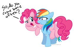 Size: 1280x833 | Tagged: safe, artist:stratustrot, pinkie pie, rainbow dash, g4, female, lesbian, ship:pinkiedash, shipping