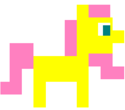 Size: 635x561 | Tagged: safe, fluttershy, pony, g4, pixel art, profile, simple background, solo, standing, white background