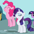 Size: 586x576 | Tagged: safe, screencap, pinkie pie, rarity, twilight sparkle, g4, my little pony: friendship is magic, the ticket master