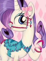 Size: 1280x1707 | Tagged: safe, artist:princesscadenza, rarity, pony, g4, bridle, female, saddle, solo