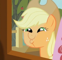 Size: 500x483 | Tagged: safe, edit, edited screencap, screencap, applejack, g4, dashface, face swap, so awesome