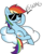 Size: 1102x1363 | Tagged: safe, artist:strangiesleepy, rainbow dash, g4, cloud, sunglasses, swag