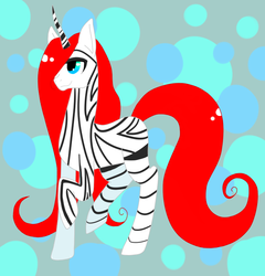 Size: 720x750 | Tagged: safe, artist:twistedbits, oc, oc only, pony, unicorn, zebra, blank flank, jasper twistit, mulatto