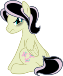 Size: 6461x7793 | Tagged: safe, artist:shadyhorseman, fluttershy, pony, g4, absurd resolution, butterscotch, emoscotch, emoshy, rule 63, simple background, solo, transparent background, vector