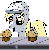Size: 465x476 | Tagged: dead source, safe, artist:animatorphoenix, derpy hooves, pegasus, pony, g4, animated, conveyor belt, cute, eating, female, hat, living the dream, mare, muffin, perfect loop, that pony sure does love muffins, youtube link