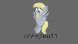 Size: 1920x1080 | Tagged: safe, artist:orbjinzo, derpy hooves, pegasus, pony, g4, female, linux, mare, solo, wallpaper