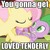 Size: 600x600 | Tagged: safe, fluttershy, spike, dragon, pegasus, pony, g4, caption, female, image macro, implied lovemaking, male, mare, non-consensual cuddling, ship:flutterspike, shipping, straight, text