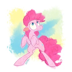 Size: 1280x1280 | Tagged: safe, artist:owl-eyes, pinkie pie, earth pony, pony, g4, female, solo