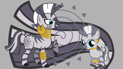 Size: 1920x1080 | Tagged: safe, artist:neodarkwing, zecora, zebra, g4, filly, wallpaper