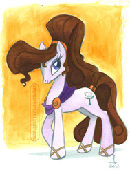 Size: 604x800 | Tagged: safe, artist:amy mebberson, hercules, megara, ponified