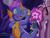 Size: 640x480 | Tagged: safe, screencap, master kenbroath gilspotten heathspike, wysteria, dragon, earth pony, pony, g3, the princess promenade, flower, glowing, smell, smelly, vine