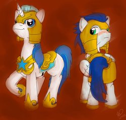 Size: 918x870 | Tagged: safe, artist:mrddragon, shining armor, soarin', g4, royal guard