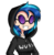 Size: 572x586 | Tagged: safe, artist:kurus22, dj pon-3, vinyl scratch, human, g4, clothes, female, hoodie, humanized, simple background, smiling, solo, transparent background