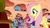 Size: 1176x662 | Tagged: safe, screencap, applejack, fluttershy, pinkie pie, rainbow dash, rarity, spike, twilight sparkle, earth pony, pegasus, pony, unicorn, bridle gossip, g4, my little pony: friendship is magic, appletini, eric clapton, flutterguy, hairity, micro, rainbow crash, spitty pie, twilight flopple, youtube caption