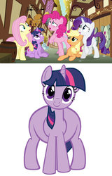 Size: 1280x2000 | Tagged: safe, edit, edited screencap, screencap, applejack, fluttershy, pinkie pie, rarity, twilight sparkle, g4, wonderbolts academy, animation error, applepod, head tilt, impossibly large butt, impossibly wide hips, looking at you, smiling, the ass was fat, thighlight sparkle, wat, wide hips
