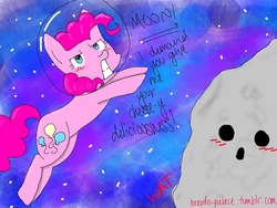 Size: 800x600 | Tagged: safe, artist:rachel brevdo, pinkie pie, g4, 30 minute art challenge, moon