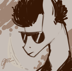 Size: 500x489 | Tagged: safe, artist:fartha, classic rock ponies, lou reed, ponified, the velvet underground