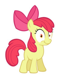 Size: 800x1016 | Tagged: safe, artist:kuren247, apple bloom, earth pony, pony, g4, female, simple background, solo, transparent background, vector
