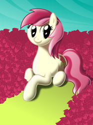 Size: 4031x5375 | Tagged: safe, artist:rainbowrage12, roseluck, pony, g4, absurd resolution, female, flower, rose, solo