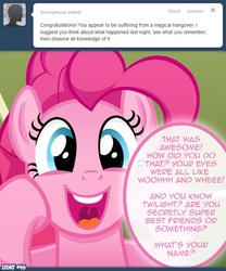 Size: 750x900 | Tagged: safe, pinkie pie, ask dawnstar, g4, tumblr