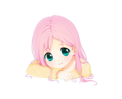 Size: 1534x1252 | Tagged: safe, artist:bonxy, fluttershy, human, g4, female, humanized, solo