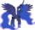 Size: 8820x7610 | Tagged: safe, artist:90sigma, princess luna, pony, g4, absurd resolution, female, older, simple background, solo, transparent background, ultimate luna, vector