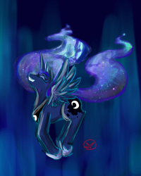 Size: 1500x1875 | Tagged: safe, artist:ryuredwings, princess luna, pony, g4, female, solo