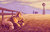 Size: 1124x711 | Tagged: safe, artist:ponytron5000, applejack, winona, g4, barn, cottagecore, farm, fence, grass, sleeping, windmill