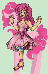 Size: 1168x1780 | Tagged: safe, artist:miupoke, pinkie pie, human, g4, female, humanized, solo