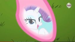 Size: 636x361 | Tagged: safe, edit, screencap, pinkie pie, rarity, g4, keep calm and flutter on, meme, pinkie's hoof
