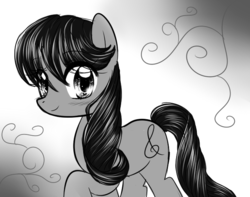 Size: 640x504 | Tagged: safe, artist:marytheechidna, octavia melody, earth pony, pony, g4, female, monochrome, solo