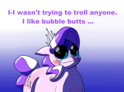 Size: 1024x762 | Tagged: safe, artist:secretgoombaman12345, diamond tiara, ask chubby diamond, g4, ask, crying, fat, solo, tumblr