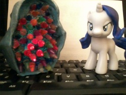 Size: 800x600 | Tagged: safe, rarity, g4, customized toy, dumb rock, filly